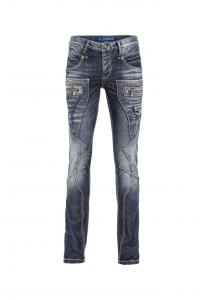 Джинсы с контрастными швами Cipo & Baxx, синий