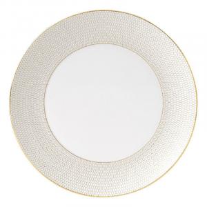 Тарелка Arris обеденная 28 см Wedgwood, белое золото
