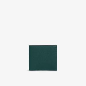 Бумажник кожаный Smythson Panama с 6 отделениями для карт, зеленый