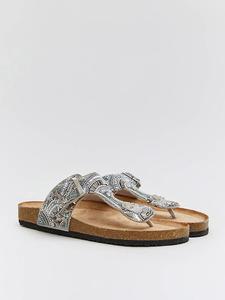 Шлепанцы Belucci, серебряный