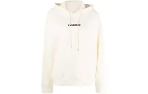 Худи с логотипом JIL SANDER, Ecru