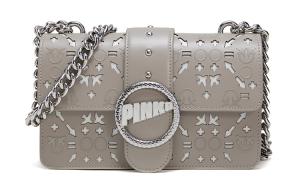 PINKO Кожаная сумка через плечо с ласточкой