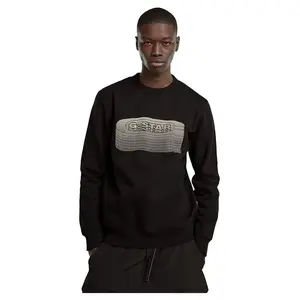 Толстовка G-Star Stacked Old Skool Logo, черный