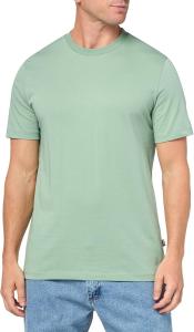 Мужская футболка BOSS из мягкого джерси с круглым вырезом и логотипом на груди, Green Bouquet