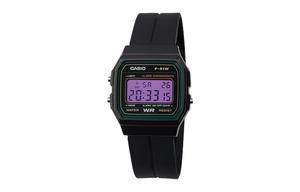 CASIO Кварцевые часы Retrofit Series с силиконовым ремешком, мужские часы с черным циферблатом