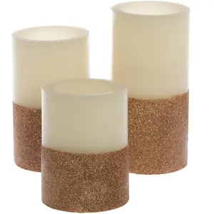 Myflair Мебель и аксессуары Светодиодная свеча Серебряная звезда, рождественский декор Myflair Möbel & Accessoires, кремовый/золотой