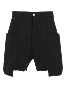 Шорты карго Stefan с бахромой Rick Owens, черный