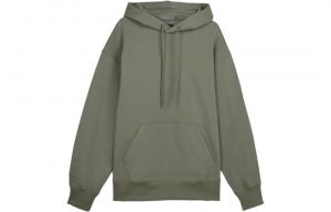 Худи Y 3 из хлопковой смеси со шнурком Y-3, зеленый