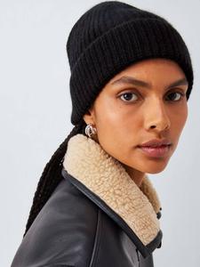 Кашемировая шапка резинкой John Lewis, Black