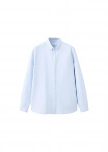 MANGO TEEN Рубашка на пуговицах светлого голубого цвета Regular fit