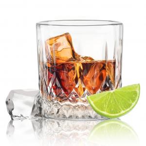 CONCEPT Набор стаканов для виски, 12 предметов, стаканы для виски 280 мл, рифленые стаканы, идеальны в качестве подарка для мужчин Konzept-11, прозрачный