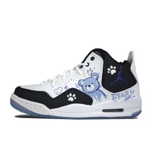 Jordan Courtside 23 милые медвежьи синие амортизирующие мид-топ винтажные баскетбольные кроссовки unisex