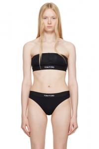 Черный бюстгальтер-бандо из модала Signature TOM FORD