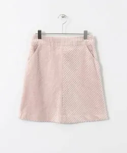 Широкая вельветовая мини-юбка Kbf, цвет Pink