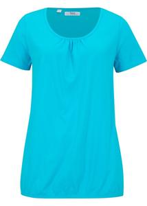 Хлопковая рубашка с короткими рукавами Bpc Bonprix Collection, голубой