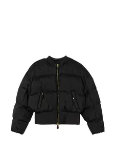 Стеганая куртка на молнии Elisabetta Franchi La Mia Bambina, черный