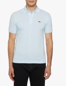 Поло с короткими рукавами классического кроя Lacoste, цвет Celeste