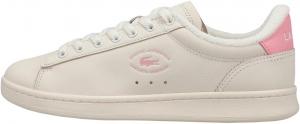Женские кроссовки Lacoste Carnaby, слоновая кость/белый/розовый