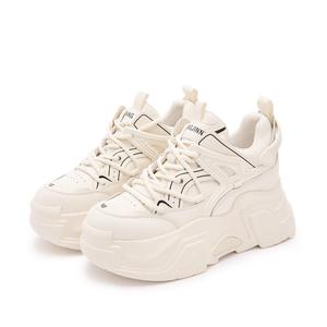 Кроссовки женские толстые низкие Shangjinni, бежевый