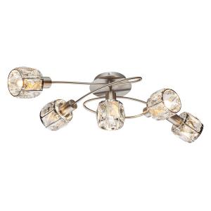 Потолочный светильник Globo Lighting Kris III, хрустальное стекло / железо - 5 ламп