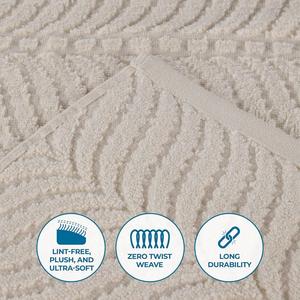 SUPERIOR Набор хлопковых впитывающих полотенец Zero Twist, 12 шт., белый