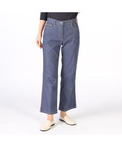 Брюки из фактурной ткани шамбре