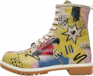 Женские высокие ботинки DOGO - веганская кожа и уникальный дизайн, зимние женские ботинки, удобные и стильные, The Creation Of The Collage