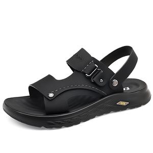 EGCHI Пляжные шлепанцы мужские черные