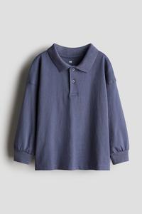 Рубашка для регби из хлопчатобумажного джерси H&M, синий