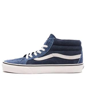 Кроссовки sk8-mid reissue 'hairy suede mix - dress blues' Vans, синий