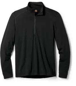 200 Oasis Длинный Рукав Полу-молния Базовый Слой Icebreaker, Black