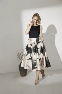 Элегантное платье Swing, Mauve Purple/Black