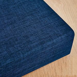 Generic Льняной клиновидный наполнитель для щелей кровати удлиненный валик-наполнитель съемный чехол Blue