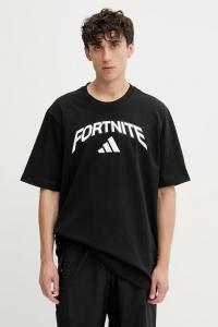 Хлопковая футболка Fortnite Adidas, черный