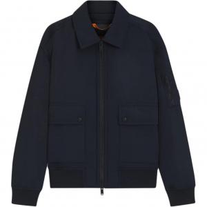 HUGO BOSS Куртка-бомбер с накладными карманами, Dark Blue