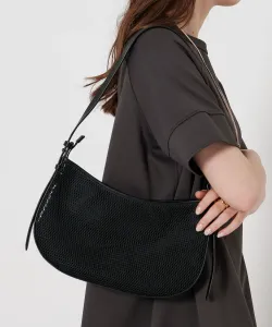 Удобная сетчатая мини-сумка через плечо United Arrows, цвет Black