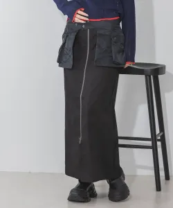 Узкая юбка с карманным поясом Jeanasis, цвет Black X Black(09)