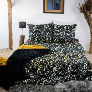 Постельное белье из хлопка 160х200 золотые цветы Cotton Market