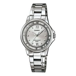 Часы CASIO Waterproof Stainless Steel Strap Silver Analog, цвет silver