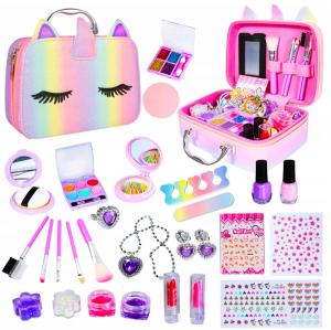 Большой набор косметики для макияжа, укладки ногтей, детский футляр Inna marka