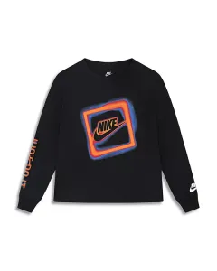 Детская неоновая футболка Futura в стиле "футура" Nike, черный