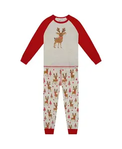 Детская пижама из органического хлопка, комплект из двух частей. Deux Par Deux, бежевый