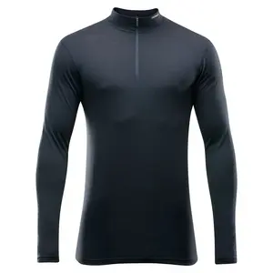 Лонгслив DEVOLD OF NORWAY Breeze Merino 150 half zip, черный