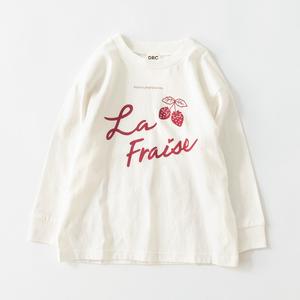 Детская футболка с длинными рукавами с разнообразными графическими принтами Branshes, цвет 03_Off-White_Strawberry