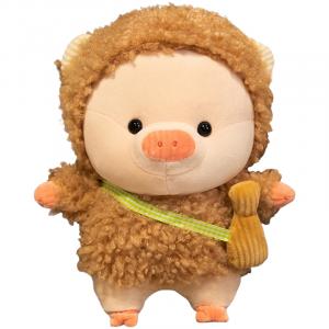 Плюшевая куколка поросенка из коллекции фруктов высота 28см/38см Barbne