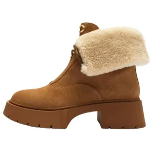 COACH Женские короткие снежные ботинки leah коричневый