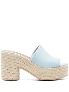 Мюли на платформе MOSCHINO JEANS, синий