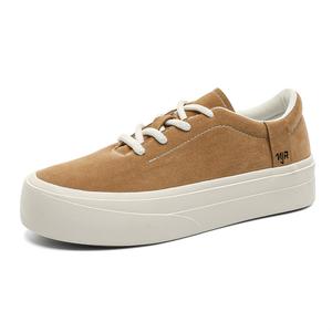 NANJIREN Абразивостойкие легкие дышащие низкие скейтерские кроссовки с эффектом увеличения роста мужские Camel, цвет Camel