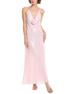 Бардо Арадия Секвин Холтер Миди Платье Bardot, розовый