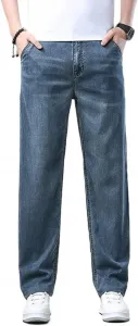 Прямые джинсы из хлопка для молодежи, plus size (36) SIDUFHAOPKLL